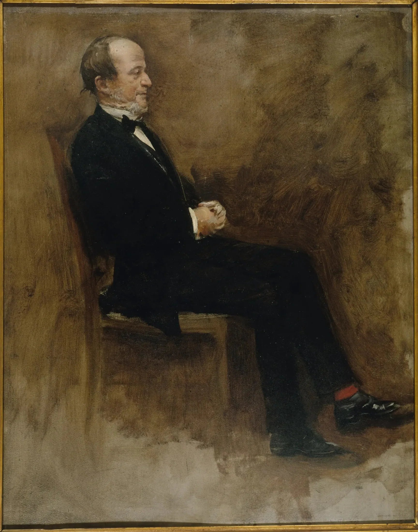 Portrait de John Lemoine (1815-1892), publiciste, rédacteur en chef du "Journal des débats" - Jean Béraud image 1 reproduction artisanale de tableau