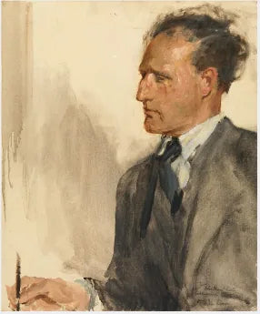 Portrait de John Stewart Collis (1900-1984), auteur - John Lavery image 1 reproduction réalisée par Alpha Reproduction