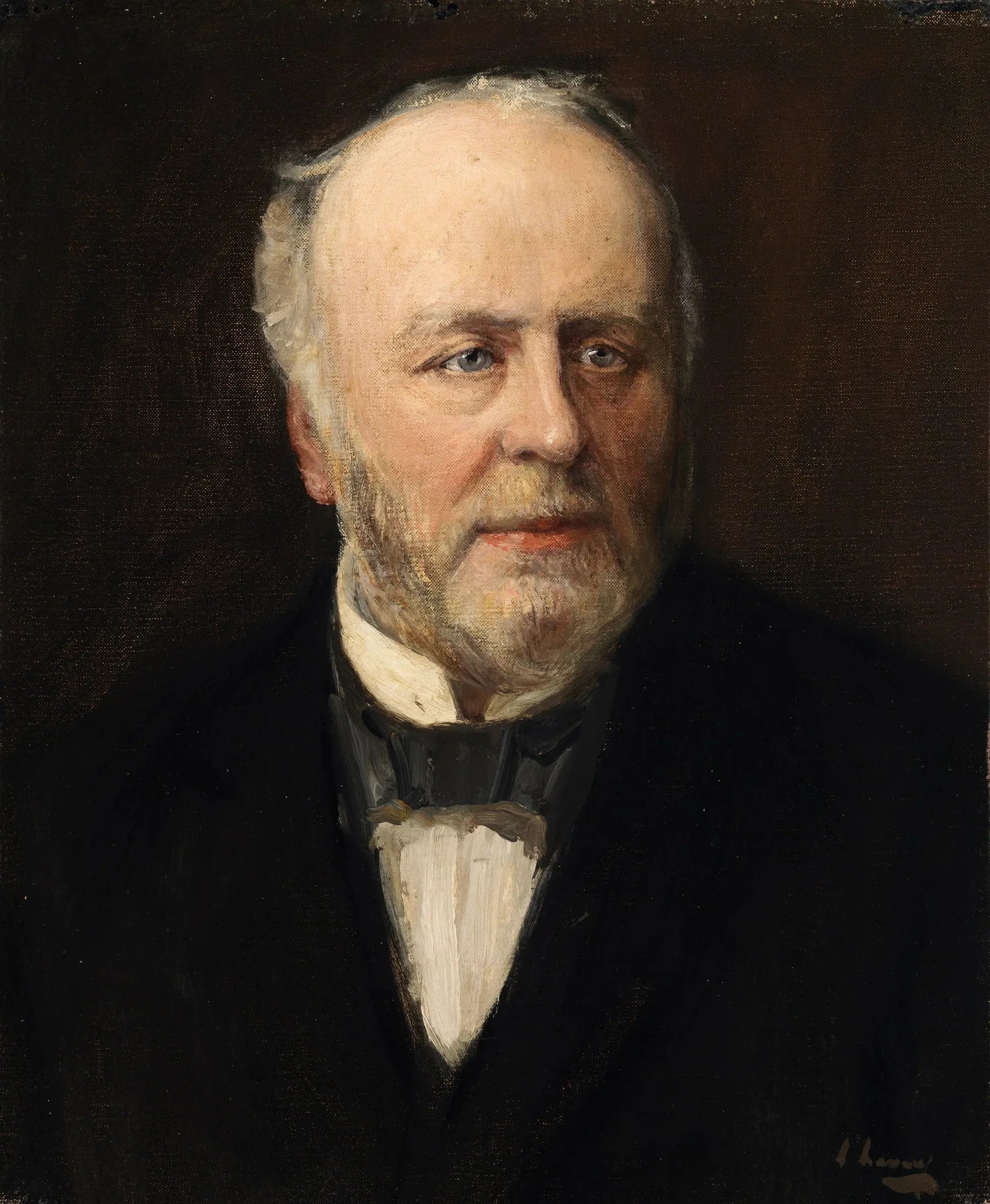 Portrait de John Thomas Gilbert (1829-1897), antiquaire - John Lavery image 1 reproduction artisanale de tableau