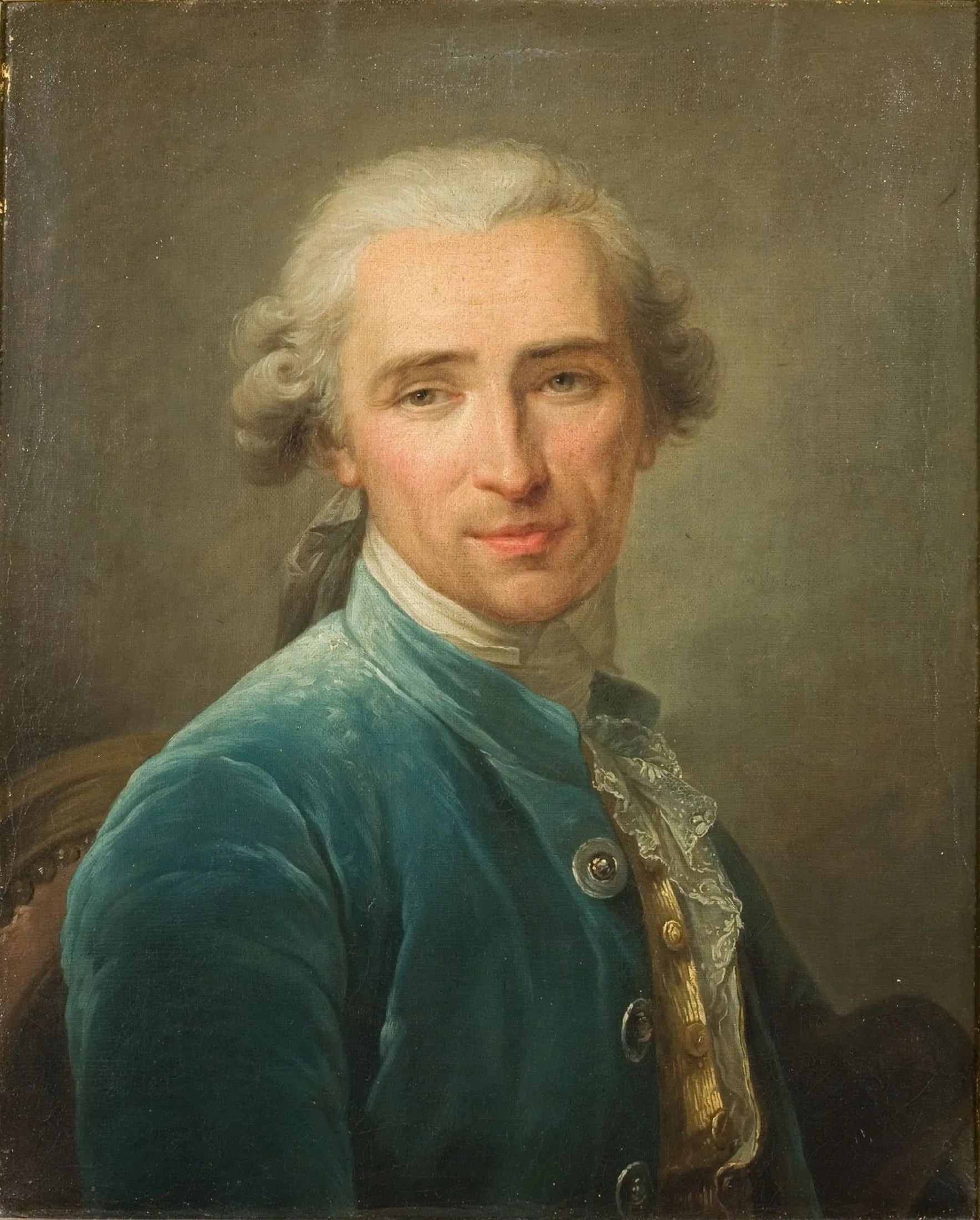 Portrait de Joseph Benoît Suvée - François-André Vincent image 1 copie de tableau peinte à la main
