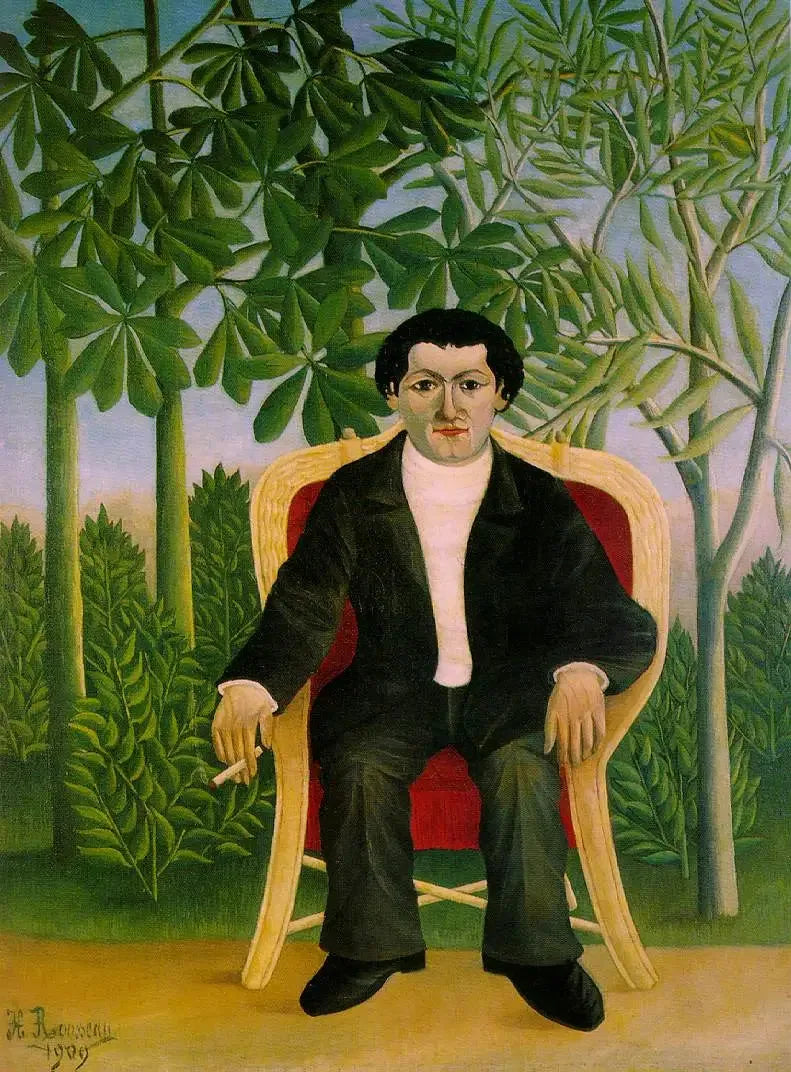 Portrait de Joseph Brummer - Henri Rousseau image 1 reproduction artisanale de tableau
