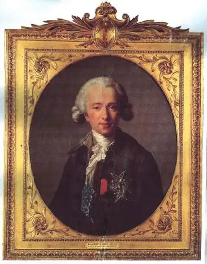 Portrait de Joseph Hyacinthe François de Paule de Rigaud, comte de Vaudreuil, 1784 - Élisabeth Vigée Le Brun image 1 copie peinte à la main à l’huile