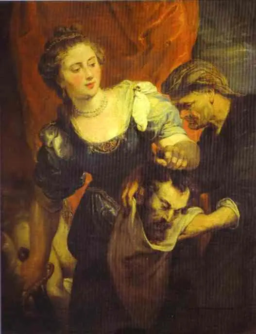Portrait de Judith avec la tête d'Holopherne - Peter Paul Rubens image 1 reproduction artisanale de tableau