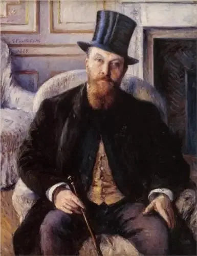 Portrait de Jules Dubois - Gustave Caillebotte image 1 copie peinte à la main à l’huile