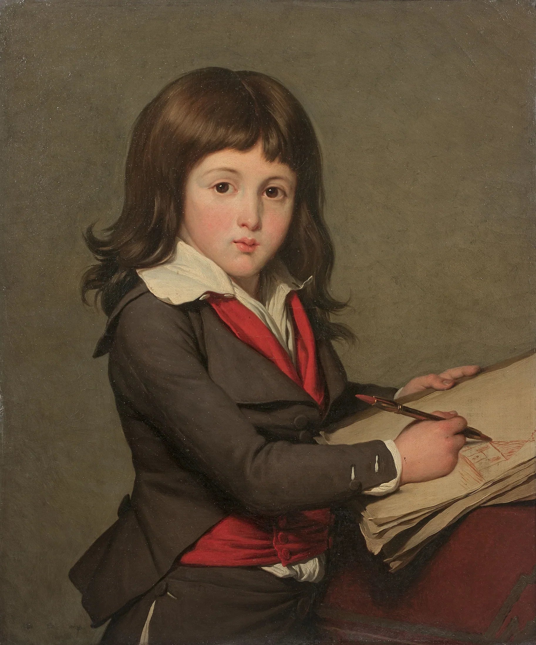 Portrait de Jules Robert Auguste - François-André Vincent image 1 reproduction artisanale de tableau