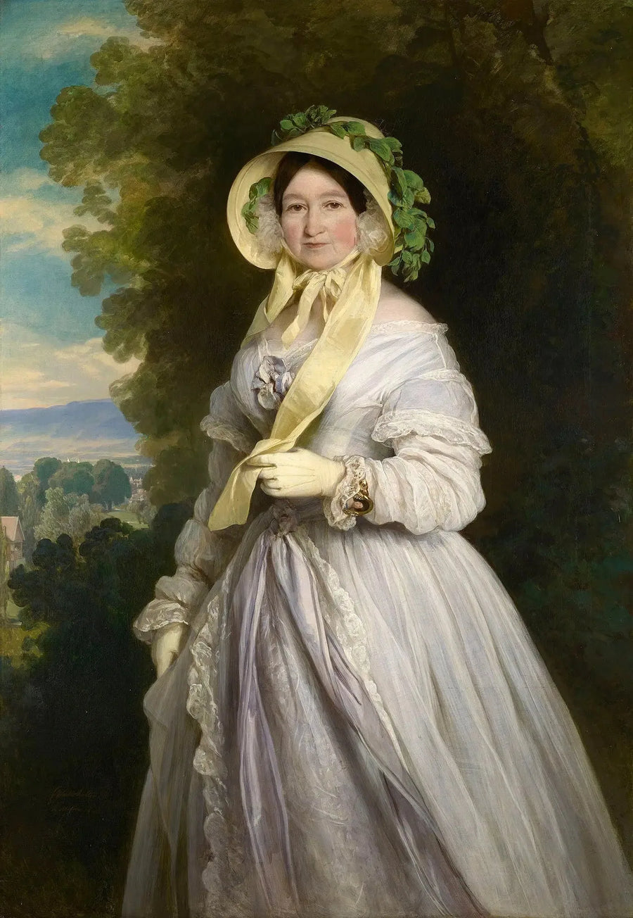 Portrait de Juliane, princesse de Saxe-Cobourg-Saalfield - Franz Xaver Winterhalter