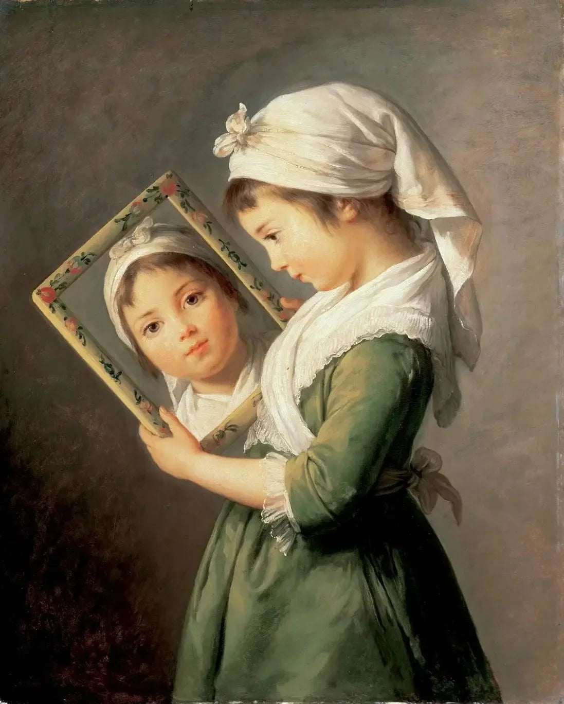 Portrait de Julie Lebrun - Élisabeth Vigée Le Brun image 1 reproduction de peinture à l’huile