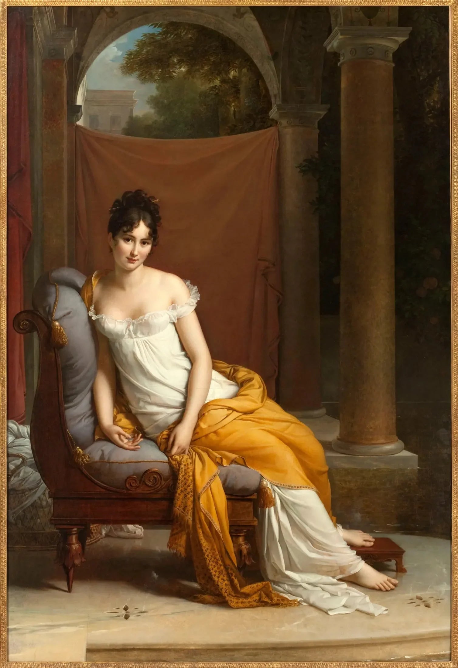 Portrait de Juliette Récamier - François Gérard image 2 reproduction de peinture à l’huile