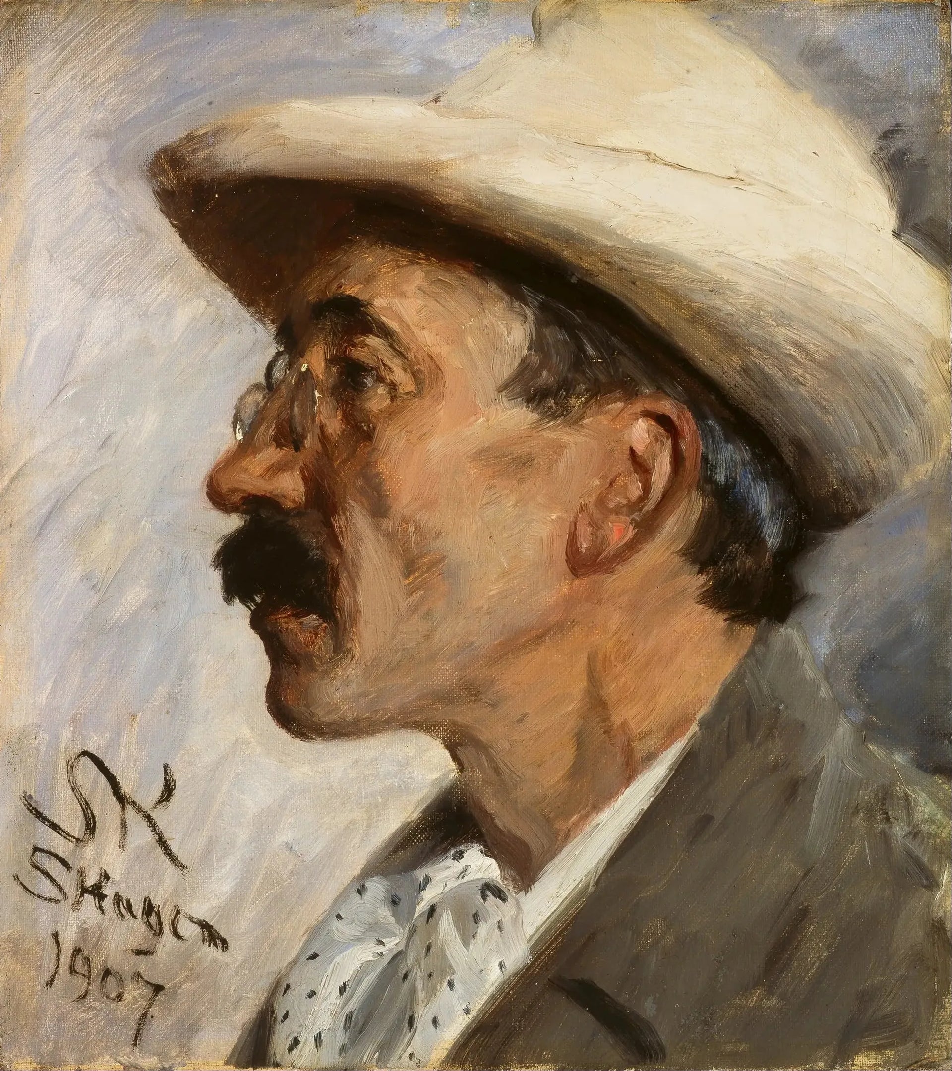 Portrait de Julius Paulsen (1860-1940) - Peder Severin Krøyer image 1 reproduction artisanale de tableau