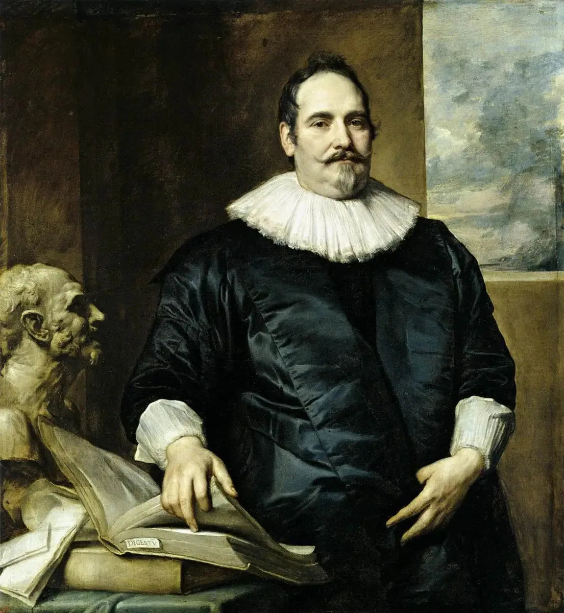 Portrait de Justus van Meerstraeten, époux d'Elisabeth van Assche - Antoine van Dyck image 1 reproduction de peinture à l’huile