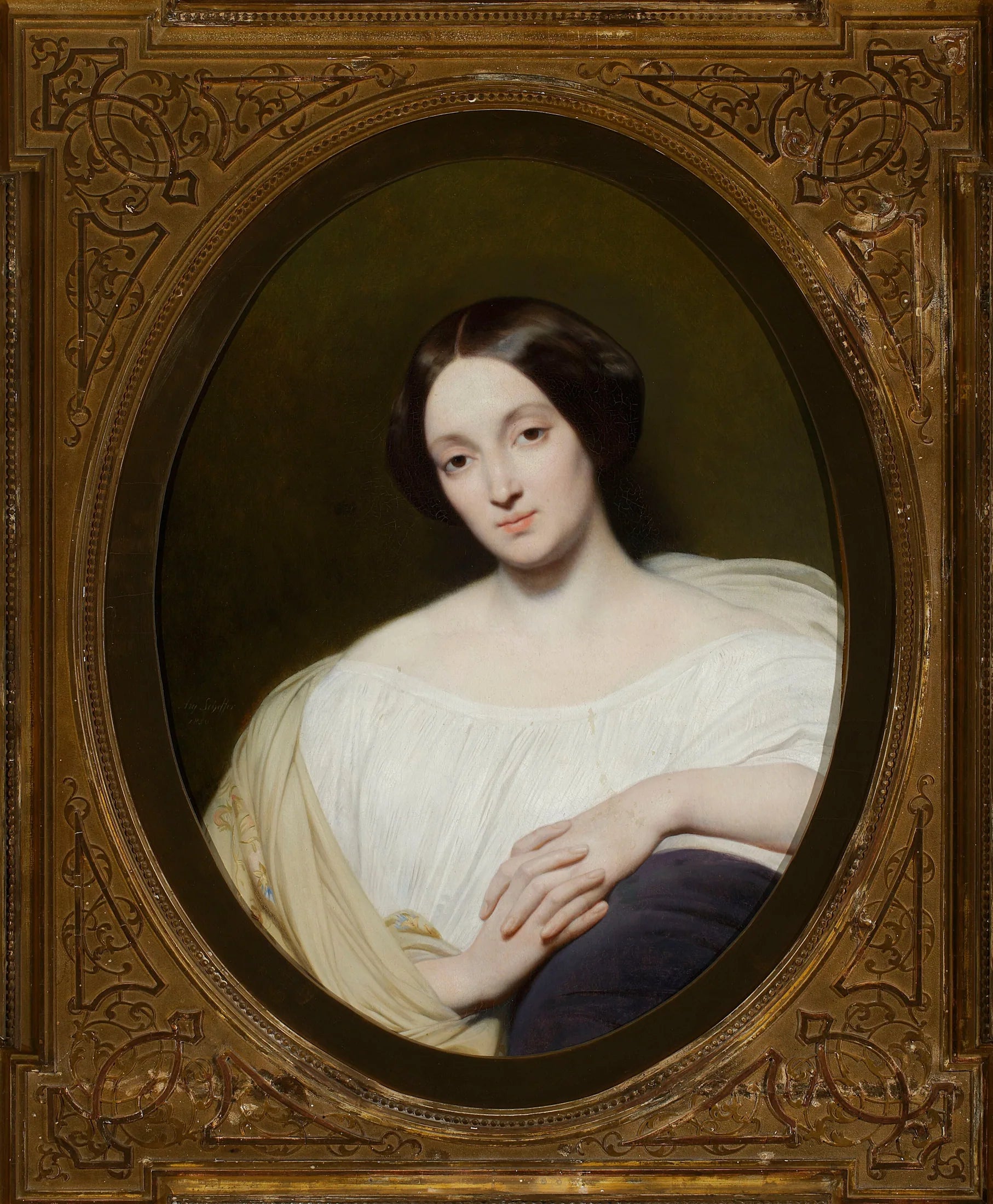 Portrait de Katarzyna Potocka née Branicka - Ary Scheffer image 1 reproduction d’œuvre d’art à l’huile