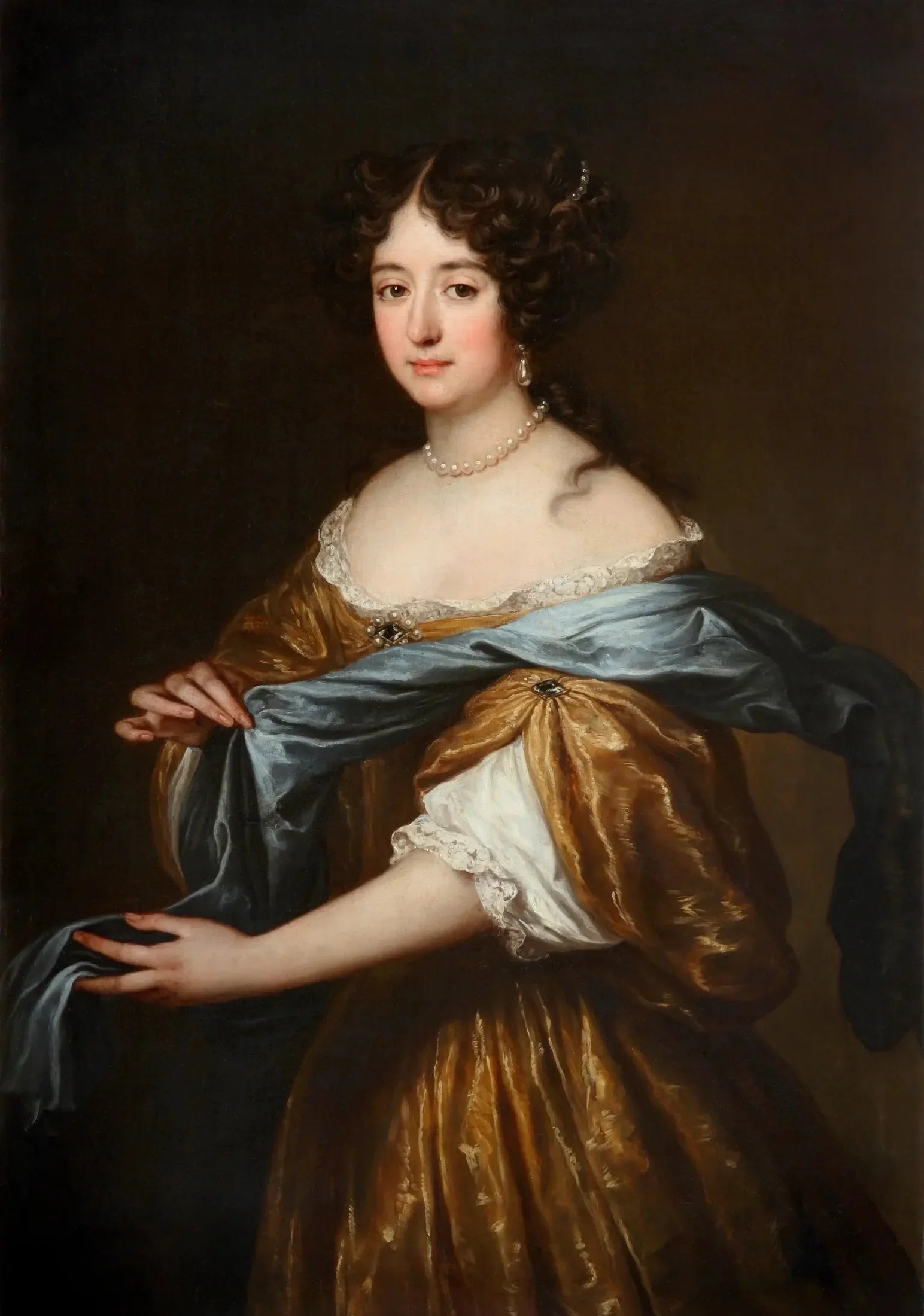 Portrait de Konstancja Krystyna Wielopolska née Komorowska - Pierre Mignard image 1 tableau peint à l’huile sur toile