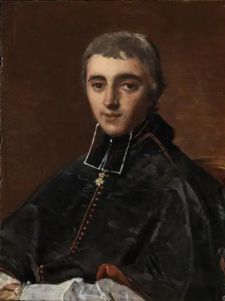 Portrait de l'abbé de Bonald - Jean-Auguste-Dominique Ingres image 1 reproduction réalisée par Alpha Reproduction