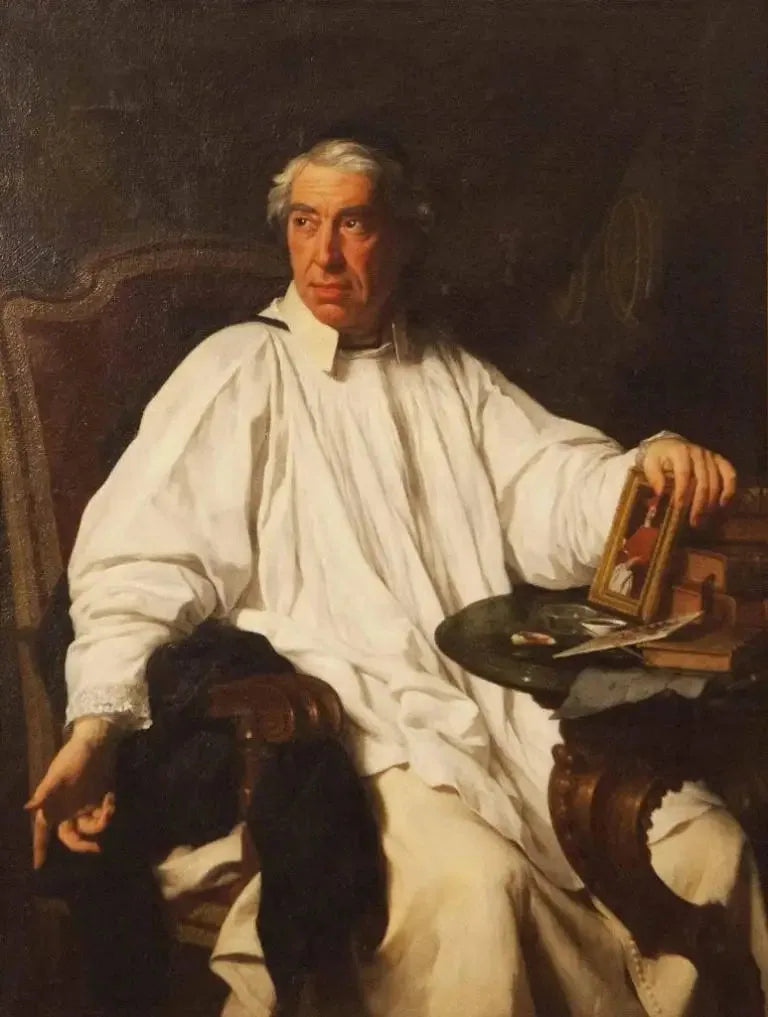 Portrait de l'abbé Giovanni Felice Ramelli - Pierre Subleyras image 1 reproduction d’œuvre d’art à l’huile