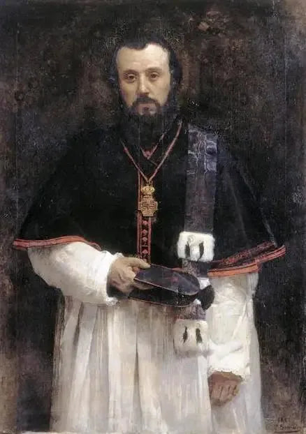 Portrait de l'abbé Lavigerie - Léon Bonnat image 1 copie de tableau peinte à la main