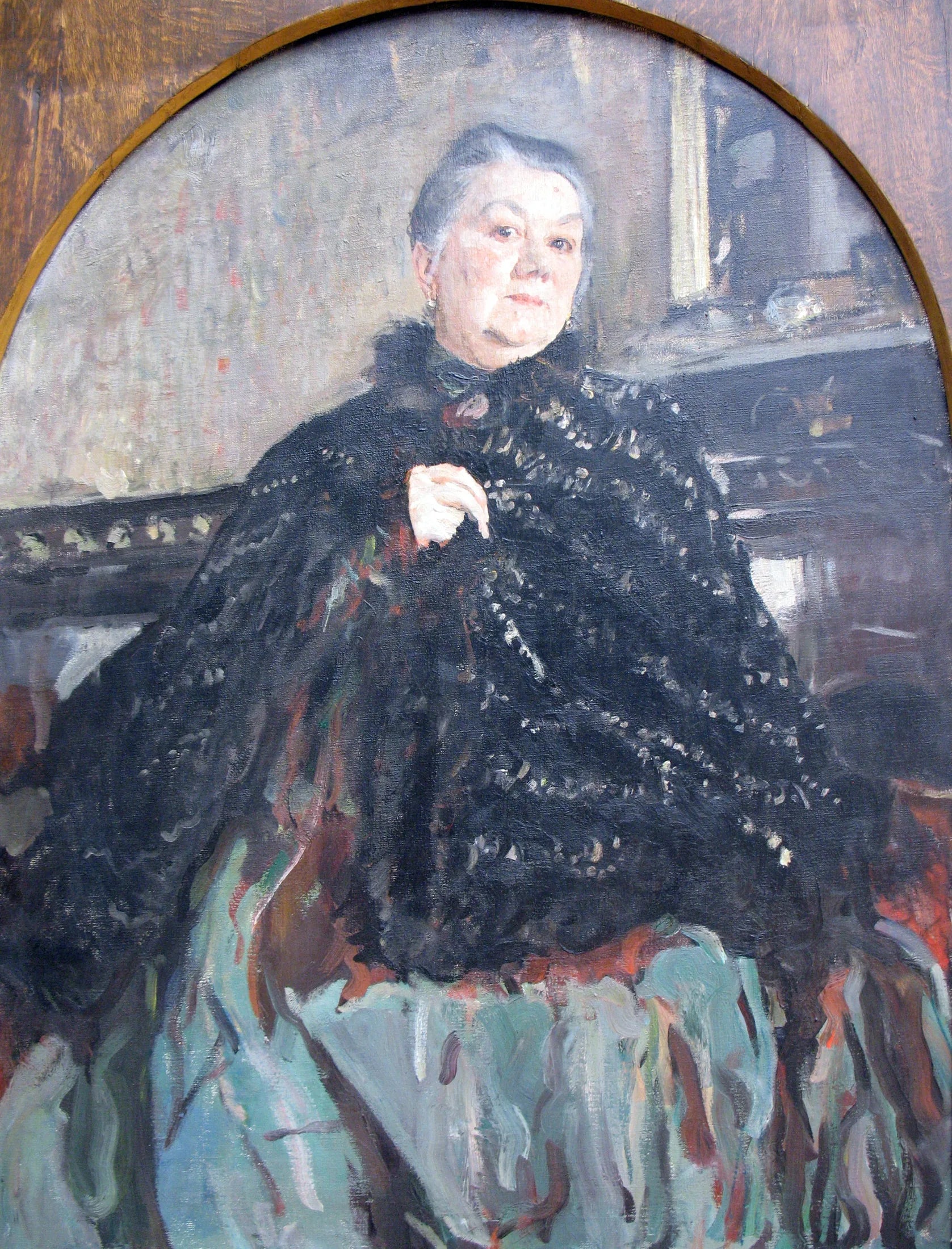 Portrait de l'actrice G.H. Fedotovoj - Valentin Serov image 1 copie peinte à la main à l’huile