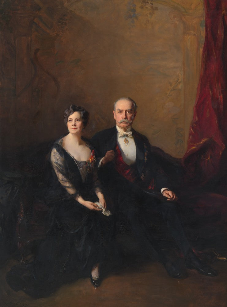 Portrait de l'ambassadeur et de Mme Larz Anderson - Philip de László image 1 copie peinte à la main à l’huile
