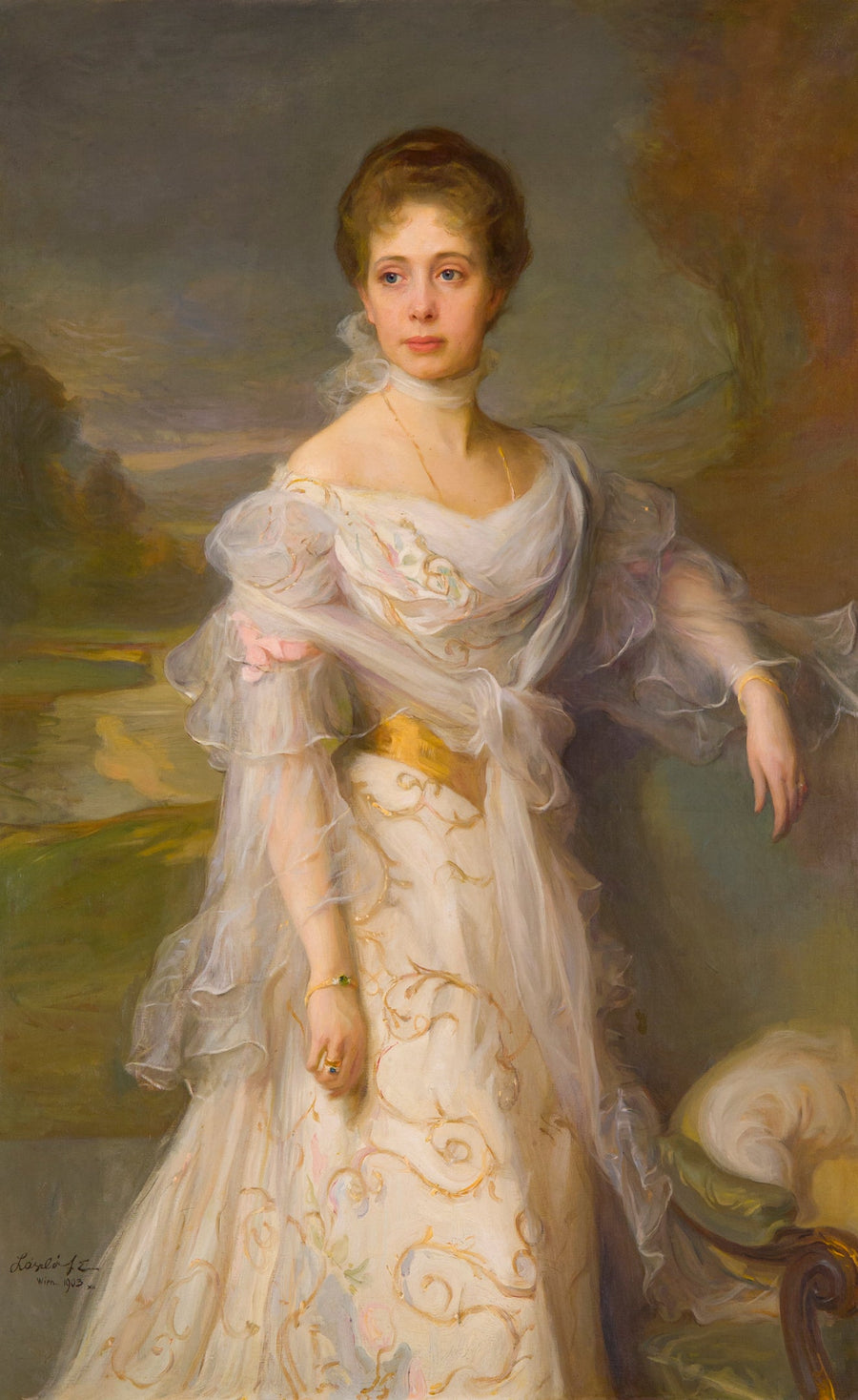 Portrait de l'archiduchesse Élisabeth Amalie d'Autriche, princesse de Liechtenstein par mariage - Philip de László