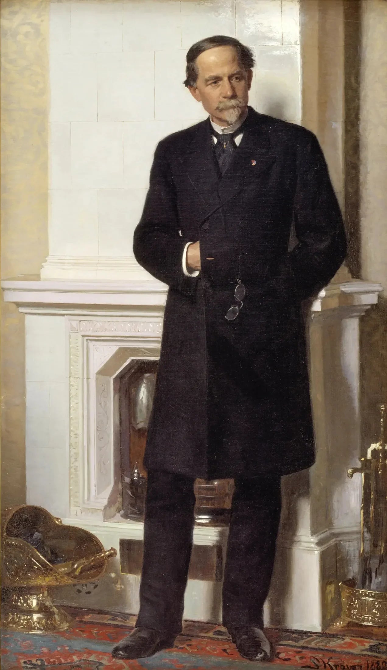 Portrait de l'architecte Ferdinand Meldahl - Peder Severin Krøyer image 1 reproduction d’œuvre d’art à l’huile