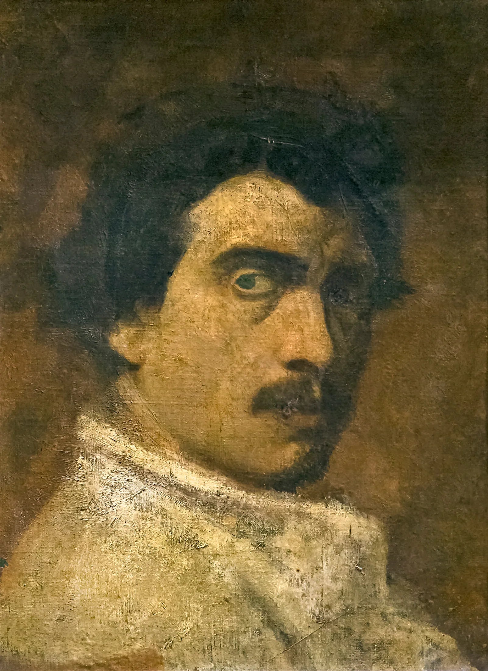 Portrait de l'artiste à l'âge de trente ans - Alexandre Falguière image 1 tableau peint à l’huile sur toile