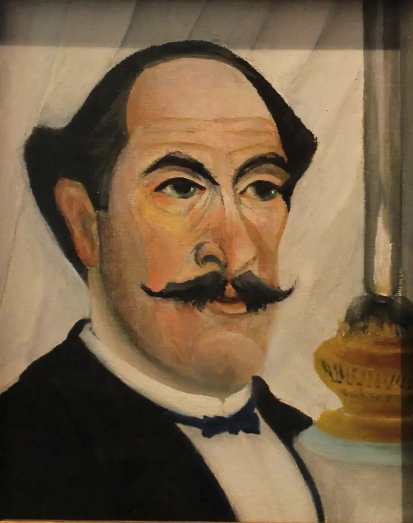 Portrait de l'artiste à la lampe - Henri Rousseau image 1 tableau peint à l’huile sur toile