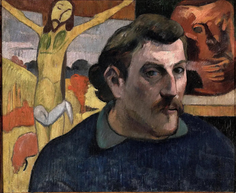 Portrait de l'artiste au Christ jaune - Paul Gauguin