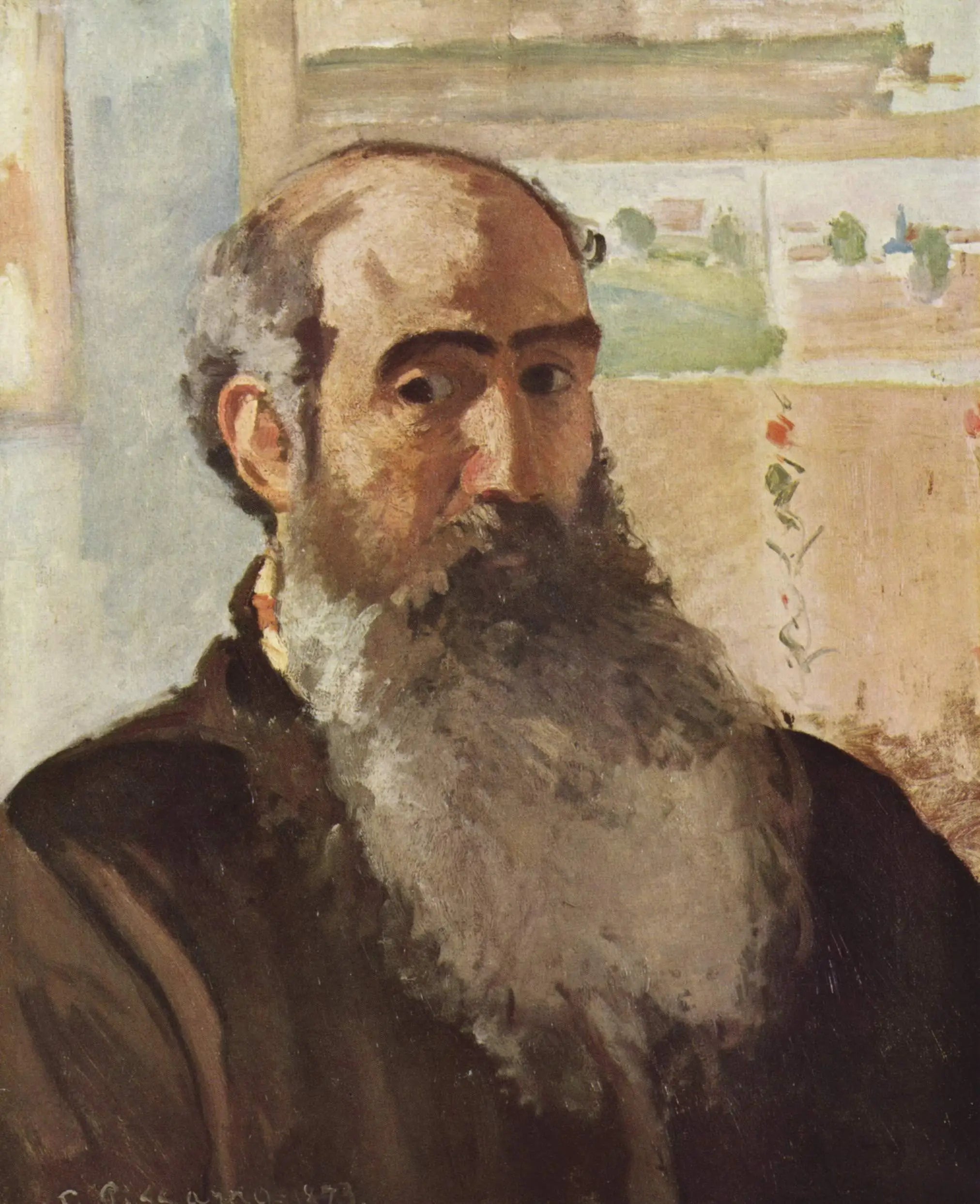 Portrait de l'artiste - Camille Pissarro image 1 reproduction artisanale de tableau