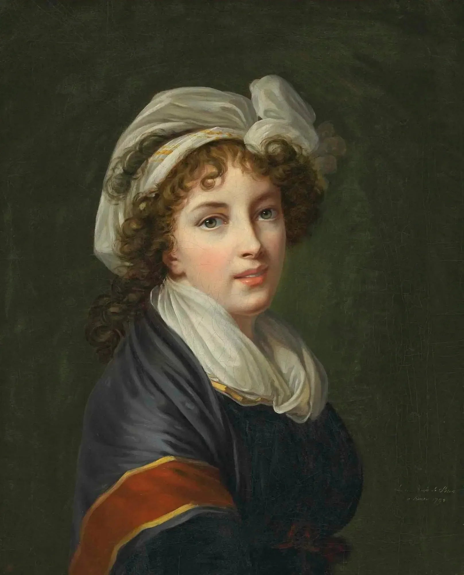 Portrait de l'artiste, en buste - Élisabeth Vigée Le Brun image 1 copie de tableau peinte à la main