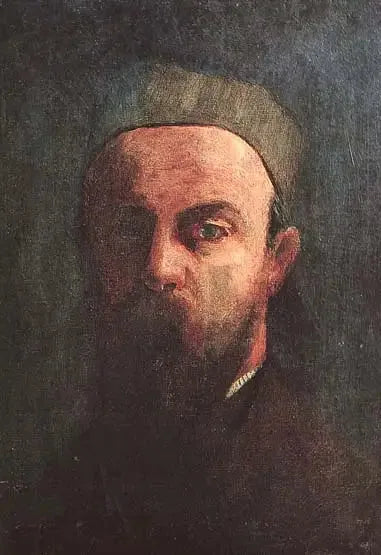 Portrait de l'artiste - Odilon Redon image 1 copie peinte à la main à l’huile