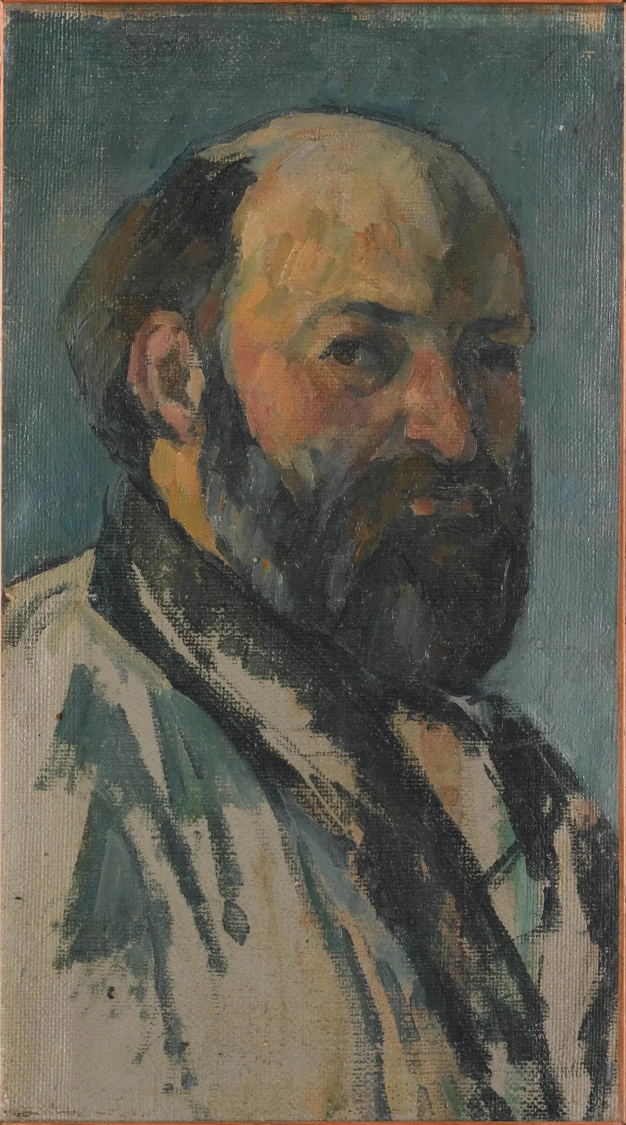 Portrait de l'artiste - Paul Cézanne image 1 copie peinte à la main à l’huile