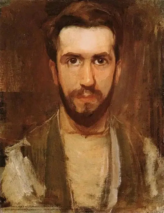 Portrait de l'artiste - Piet Mondrian image 1 tableau peint à l’huile sur toile