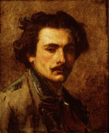 Portrait de l'artiste - Thomas Couture image 1 tableau peint à l’huile sur toile