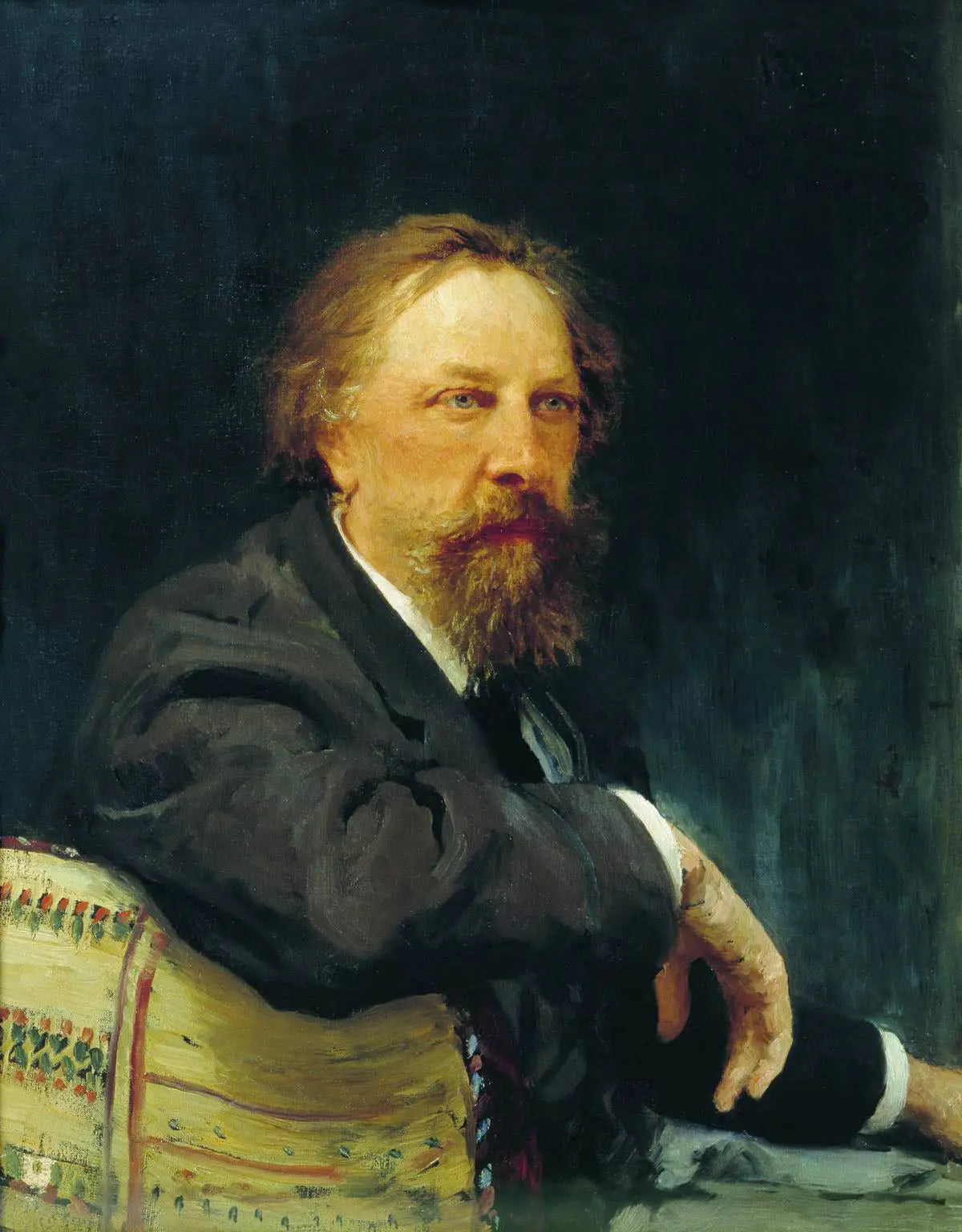 Portrait de l'écrivain Alexeï Konstantinovitch Tolstoï - Ilya Repin image 1 reproduction réalisée par Alpha Reproduction