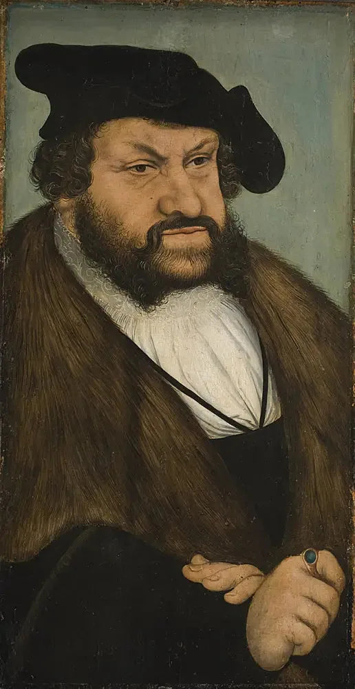Portrait de l'électeur Jean le Constant de Saxe (1468-1532) - Lucas Cranach the Elder image 1 copie de tableau peinte à la main