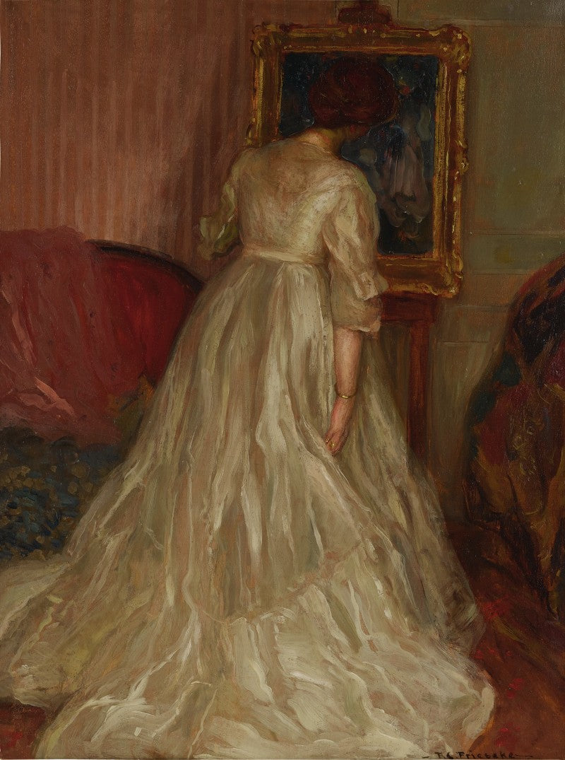 Portrait de l'épouse de l'artiste, Sarah Frieseke - Frederick Carl Frieseke image 1 reproduction artisanale de tableau