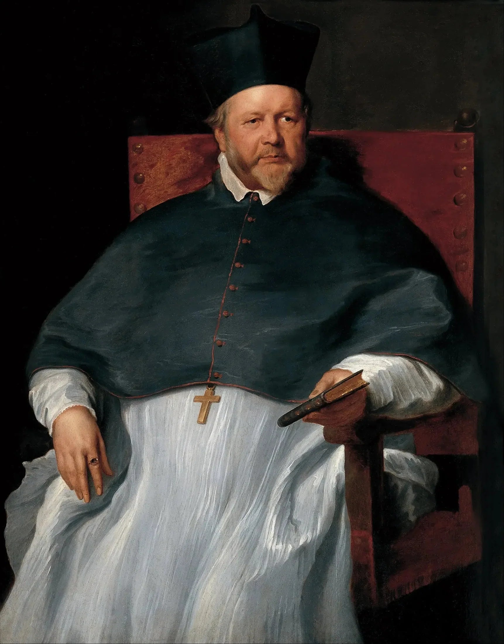 Portrait de l'évêque Joannes Malderus - Antoine van Dyck image 1 reproduction réalisée par Alpha Reproduction