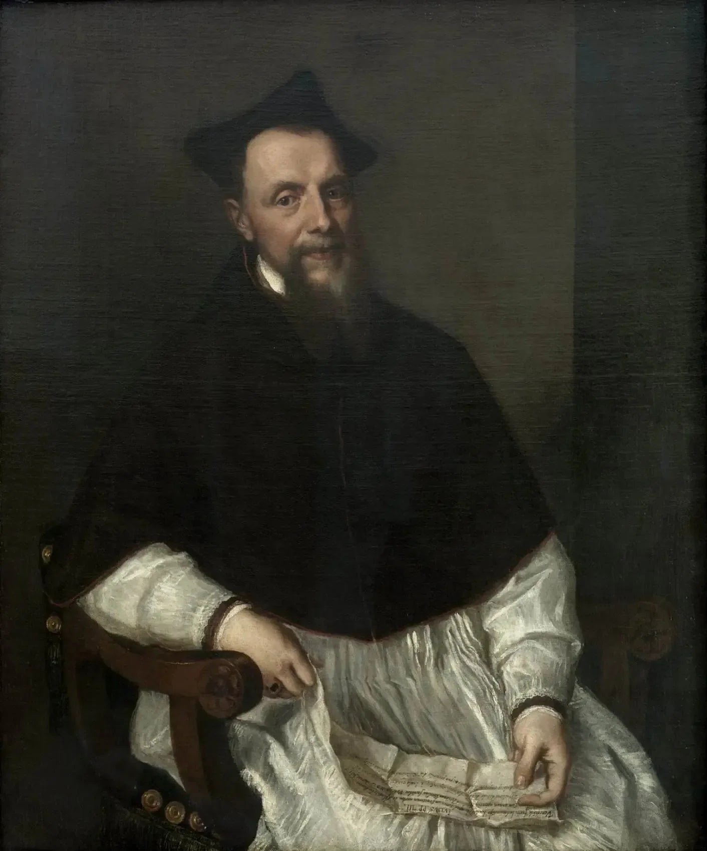 Portrait de l'évêque Ludovico Beccadelli - Titian image 1 copie peinte à la main à l’huile