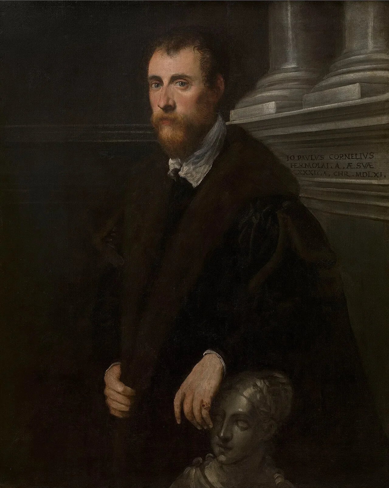 Portrait de l'humaniste Giovanni Paolo Cornaro - Jacopo Tintoretto image 1 copie de tableau peinte à la main