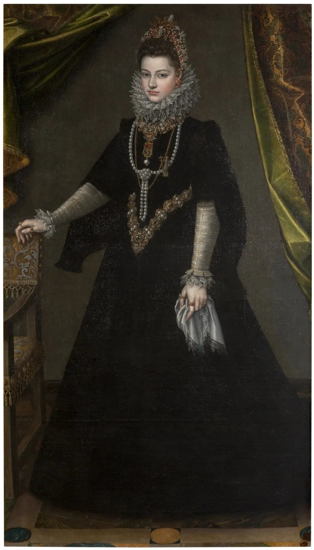Portrait de l'infante Isabelle Clara Eugenia - Sofonisba Anguissola image 1 reproduction artisanale de tableau