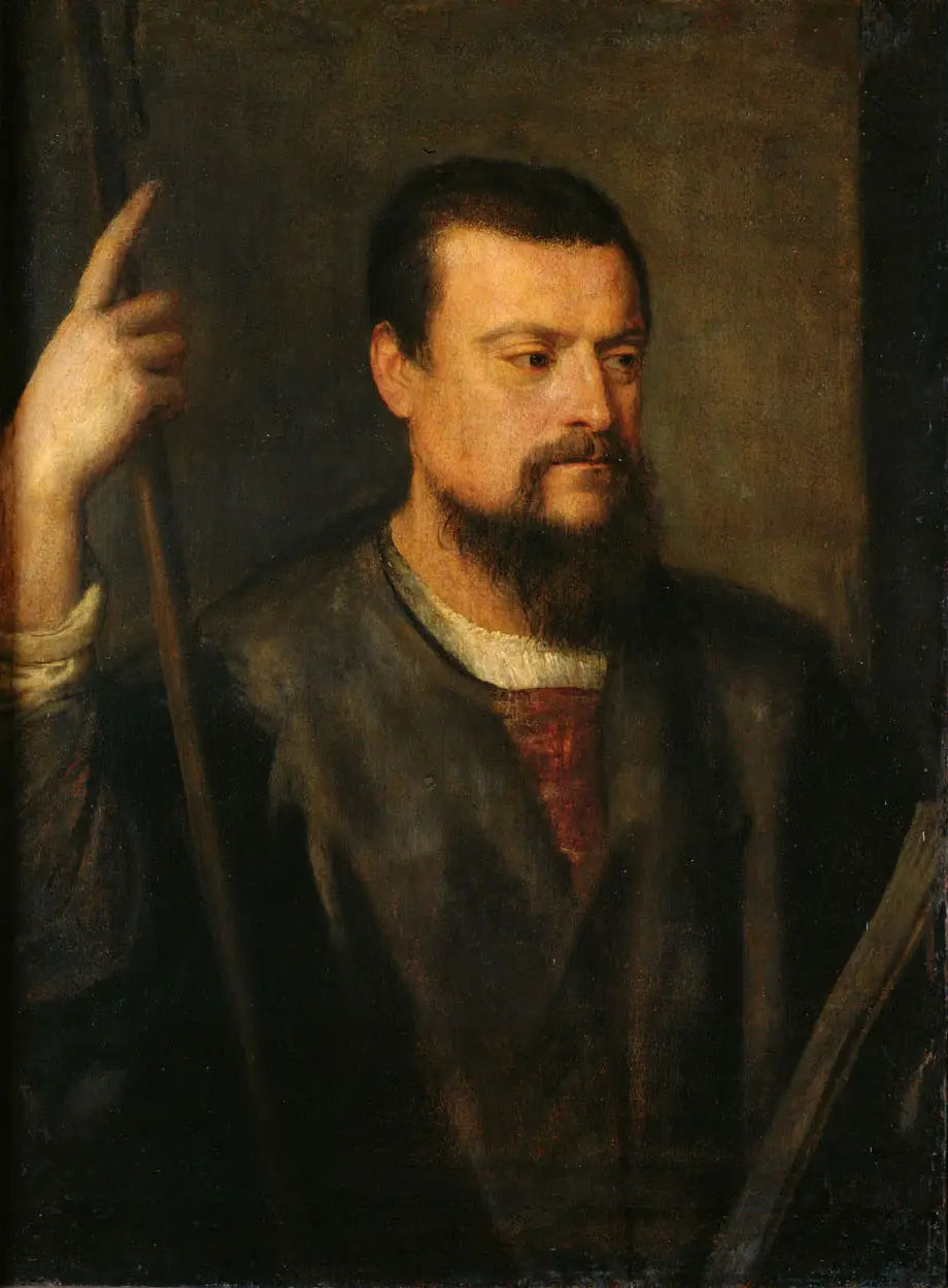 Portrait de l'orateur Francesco Filetto - Titian image 1 copie de tableau peinte à la main