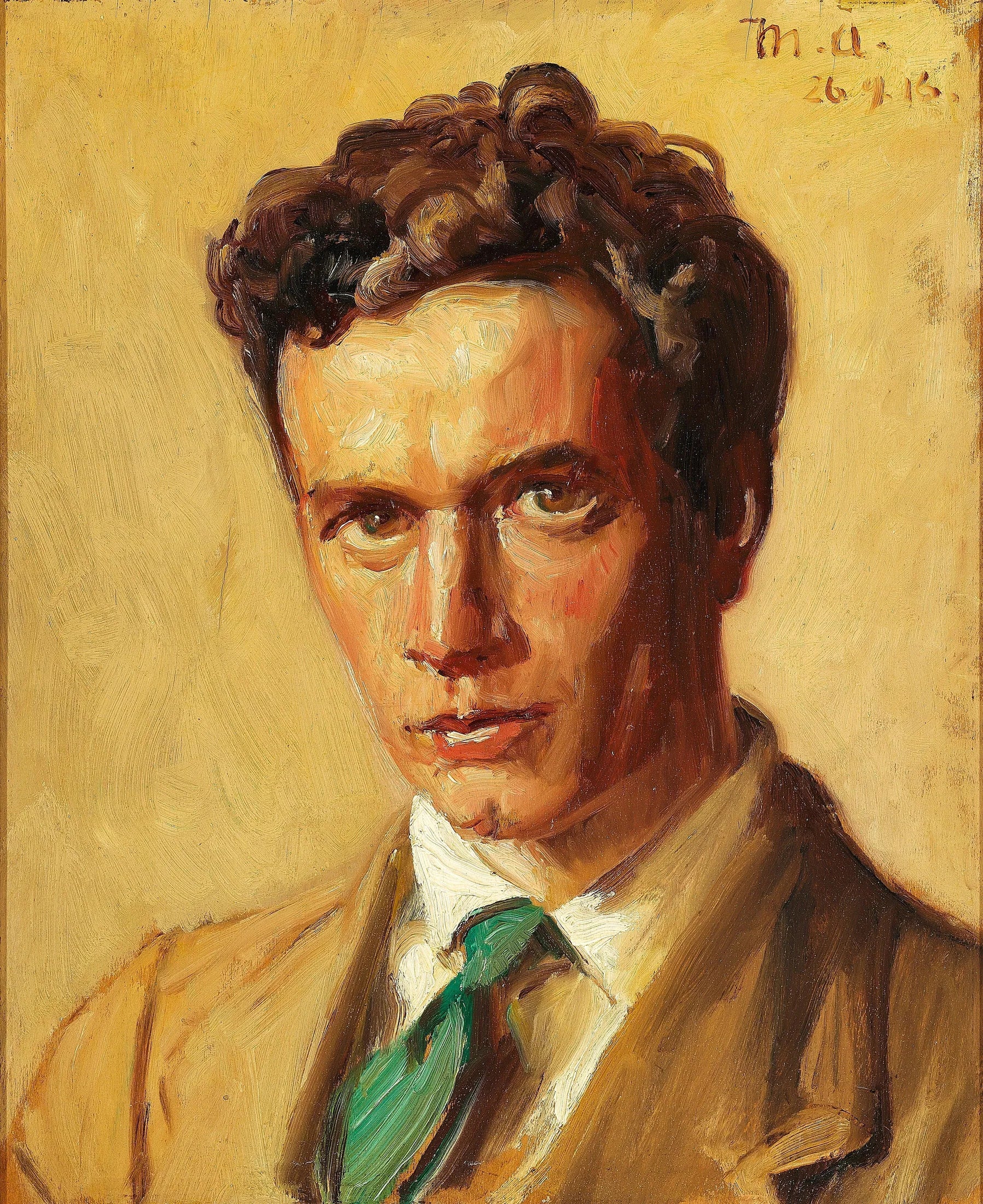 Portrait de l'orfèvre Chr. Fjerdingstad, Skagen. - Michael Peter Ancher image 1 reproduction de peinture à l’huile