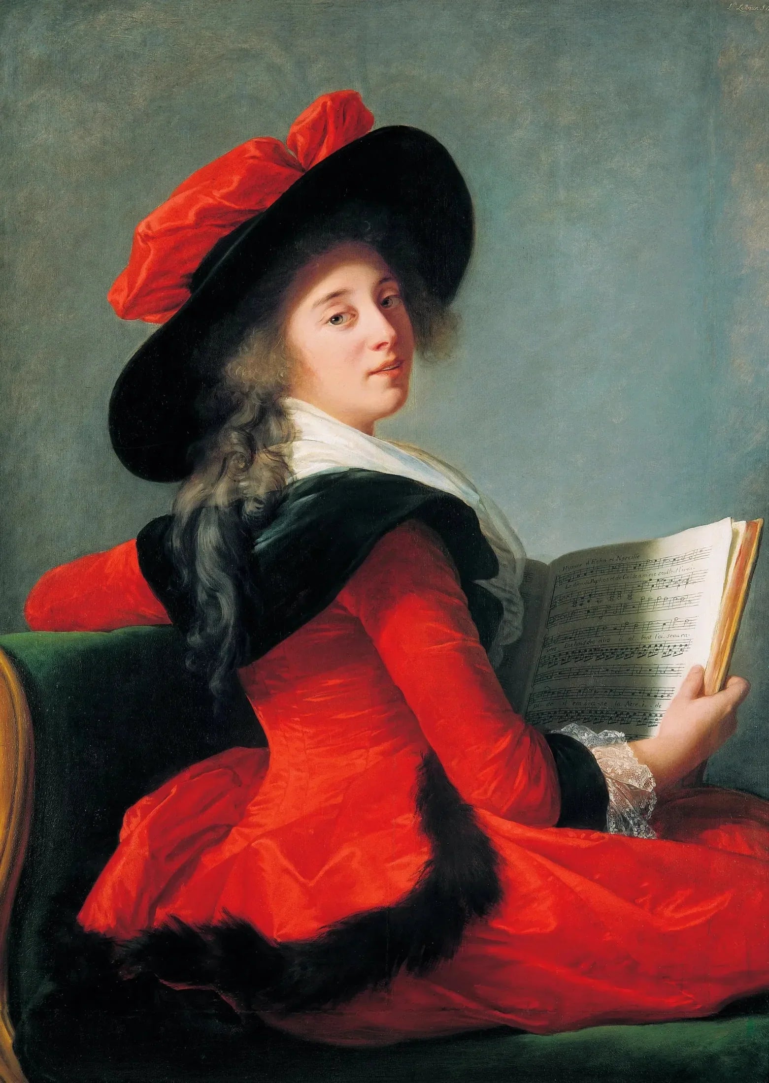 Portrait de la Baronne de Crussol - Élisabeth Vigée Le Brun image 1 reproduction artisanale de tableau