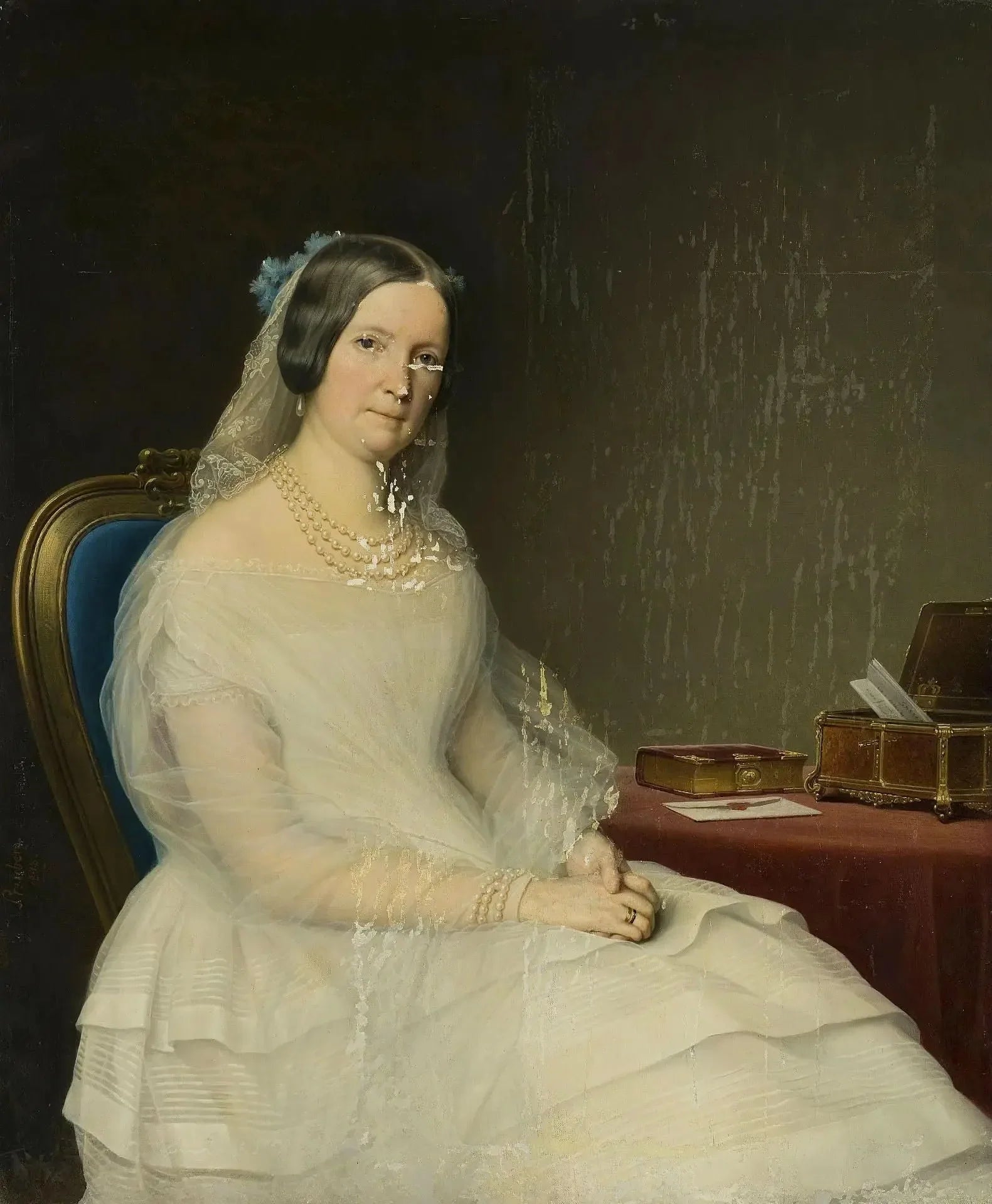 Portrait de la comtesse Ioulia Stroganova - Charles de Steuben image 1 tableau peint à l’huile sur toile