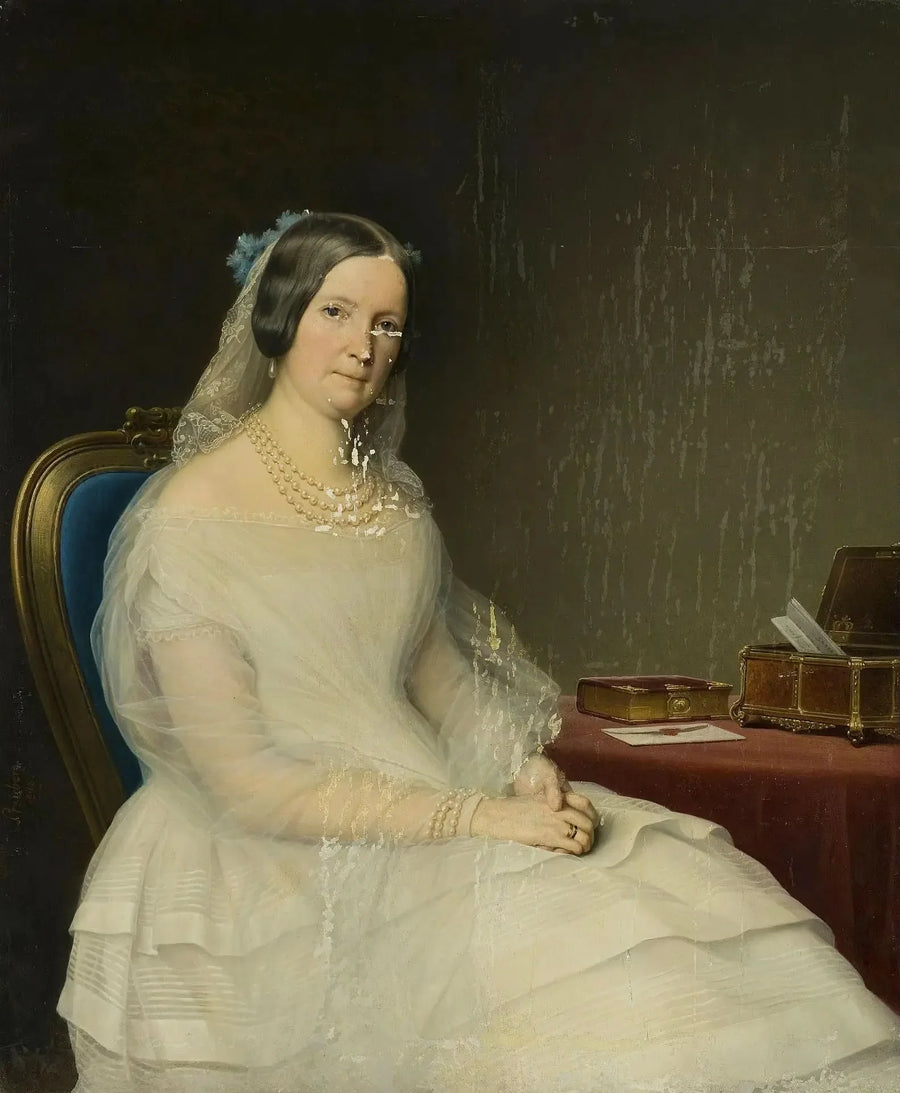 Portrait de la comtesse Ioulia Stroganova - Charles de Steuben image 1 tableau peint à l’huile sur toile