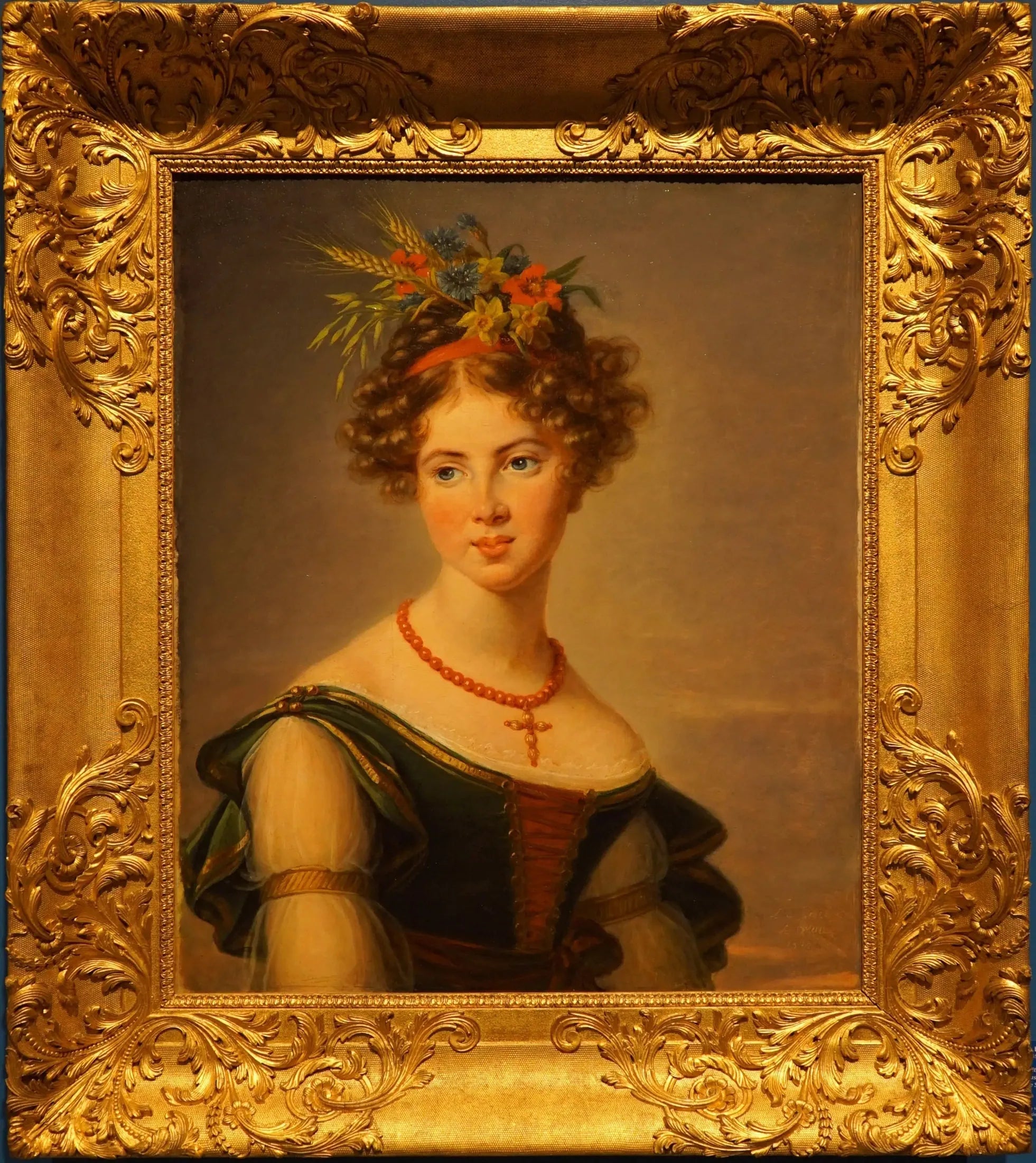 Portrait de la comtesse Joséphine Mathilde Henriette Caroline de Baussancourt, née Bernard de Sassenay - Élisabeth Vigée Le Brun image 1 reproduction d’œuvre d’art à l’huile