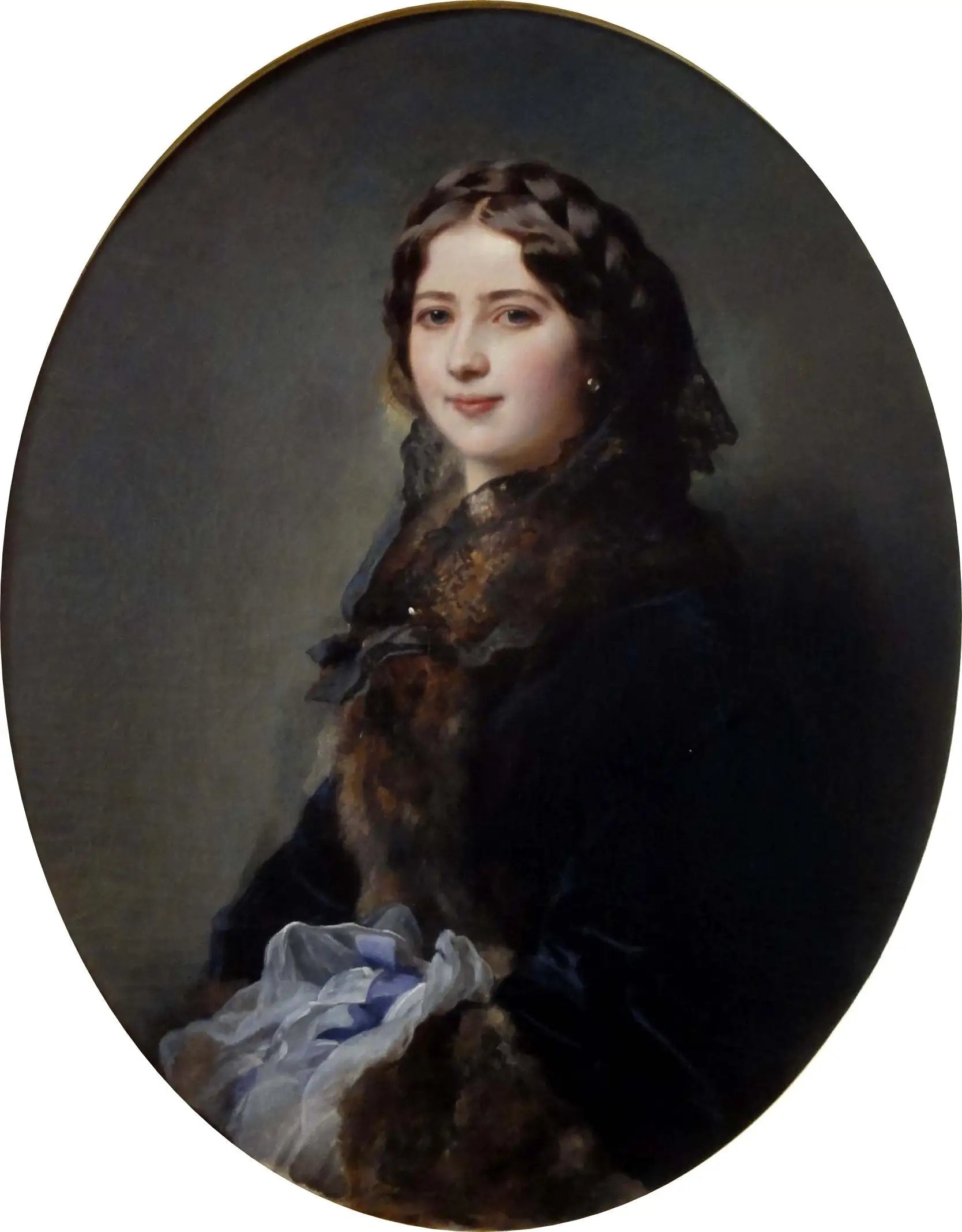 Portrait de la comtesse Lise Przezdziecka - Franz Xaver Winterhalter image 1 copie peinte à la main à l’huile