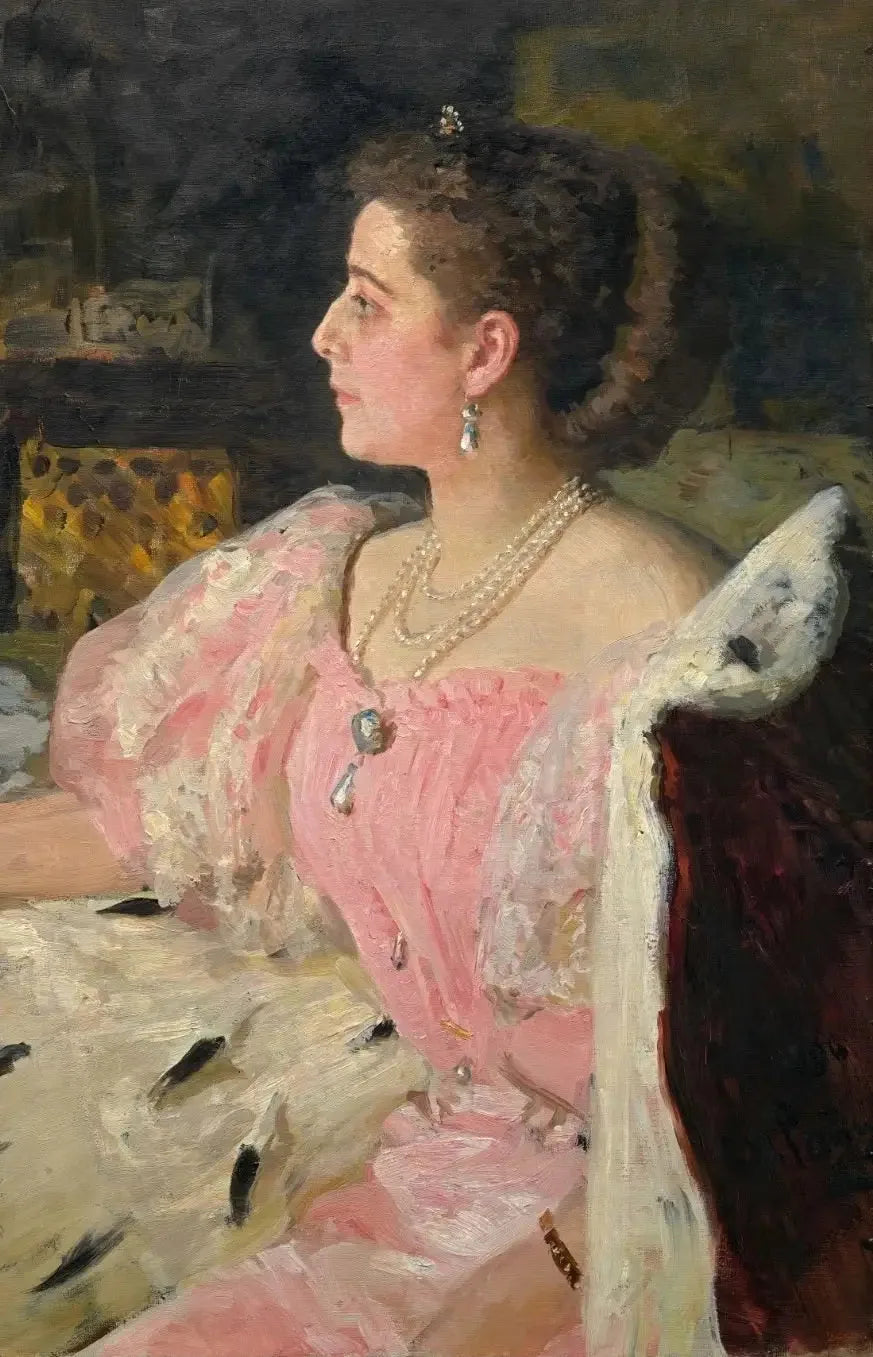 Portrait de la comtesse Natalia Petrowna Golovina - Ilya Repin image 1 copie de tableau peinte à la main