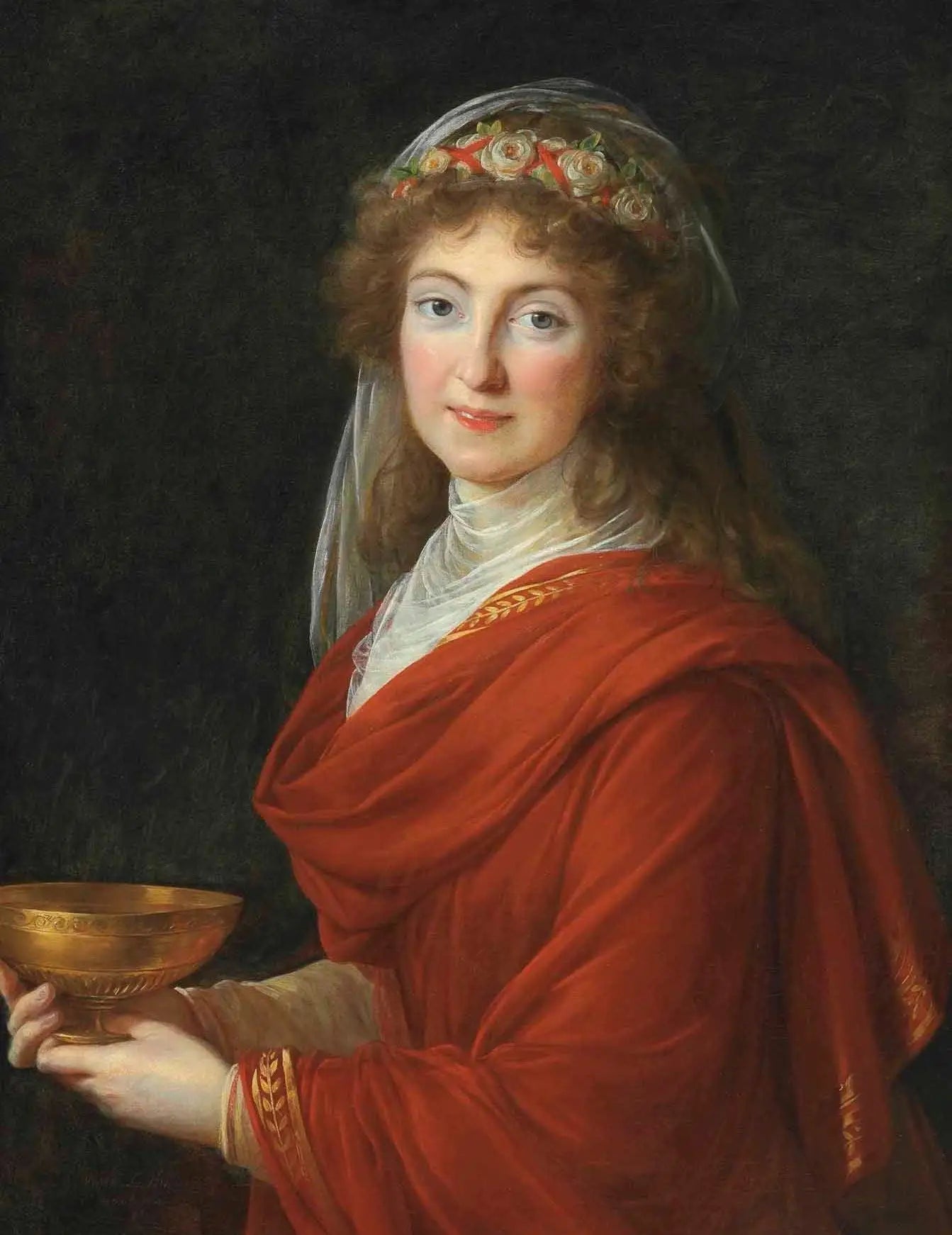 Portrait de la comtesse Siemontkowsky Bystry - Élisabeth Vigée Le Brun image 1 copie peinte à la main à l’huile