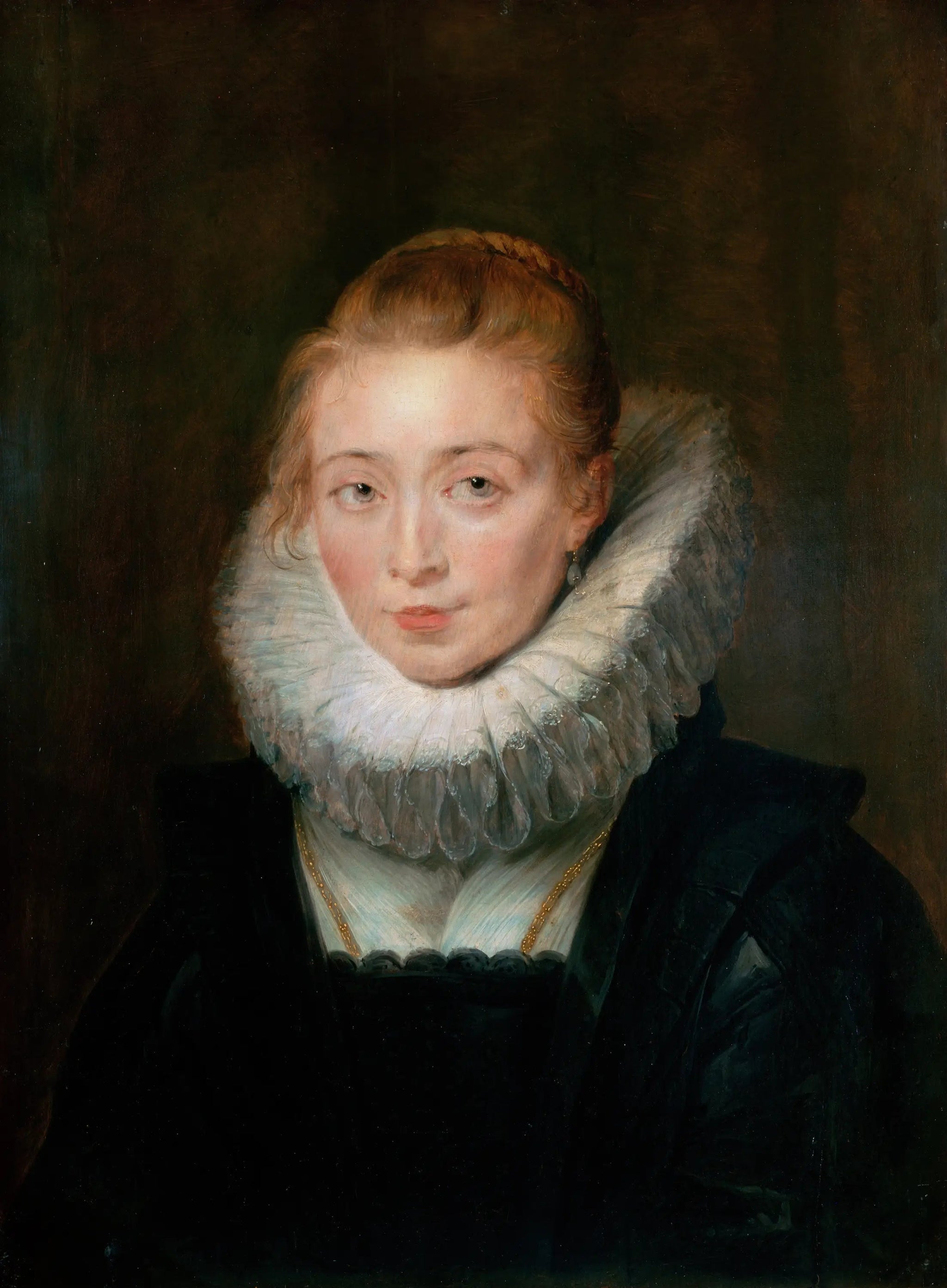 Portrait de la dame d'honneur de l'infante Isabelle - Peter Paul Rubens image 1 reproduction artisanale de tableau