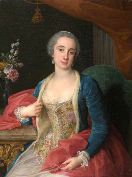 Portrait de la duchesse Sforza Cesarini (décédée en 1765) - Pompeo Batoni - Alpha Reproduction